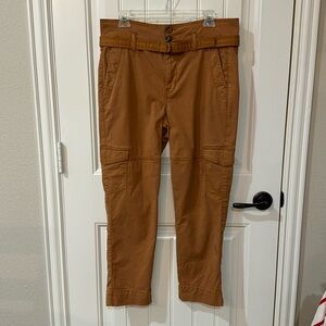 CAbi Paper Bag Pants, size 2.  Cumin/Brown/Kahki